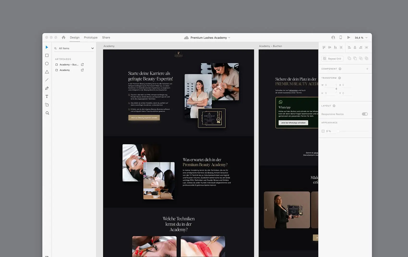 Webseiten Designer - Webseiten design - Kunden Webseite Entwurf
